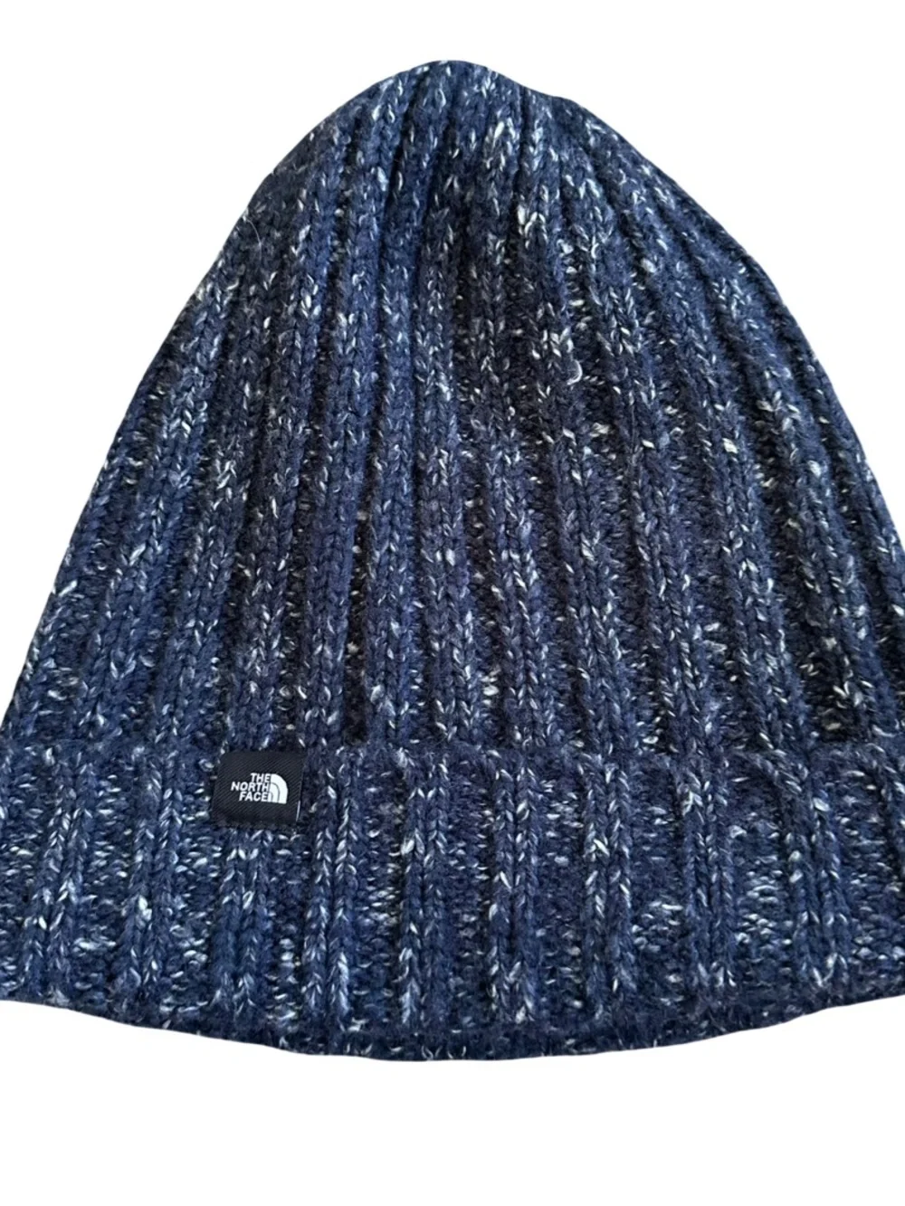 The North Face Blue Marled Chunky Rib Knit Beanie O/S Adult Outdoor Gorpcore